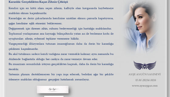 Karanlık: Gerçeklikten Kaçan Zihnin Çöküşü