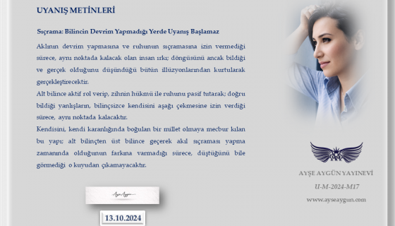 Sıçrama: Bilincin Devrim Yapmadığı Yerde Uyanış Başlamaz