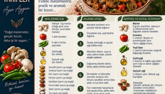 TARİF 004 — BAHARATLI MANTAR SOTE
