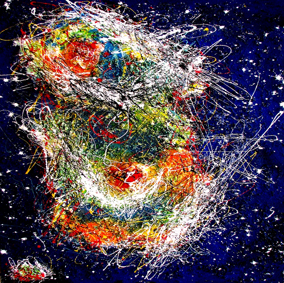 Ayşe AYGÜN 2011 ”Nebula”10 70X100  Tuval Üzerine Karışık Teknik