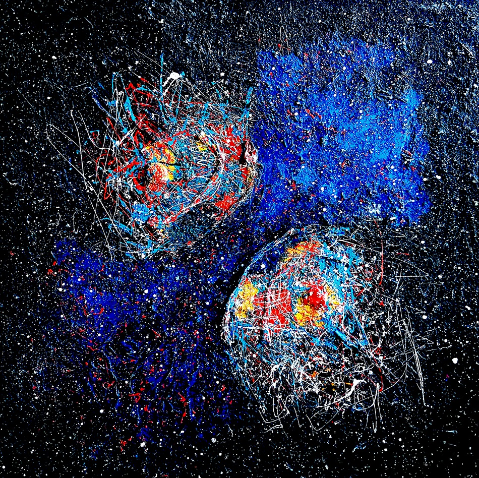 Ayşe AYGÜN 2011 ”Nebula”13 100X 100   Tuval Üzerine Karışık Teknik