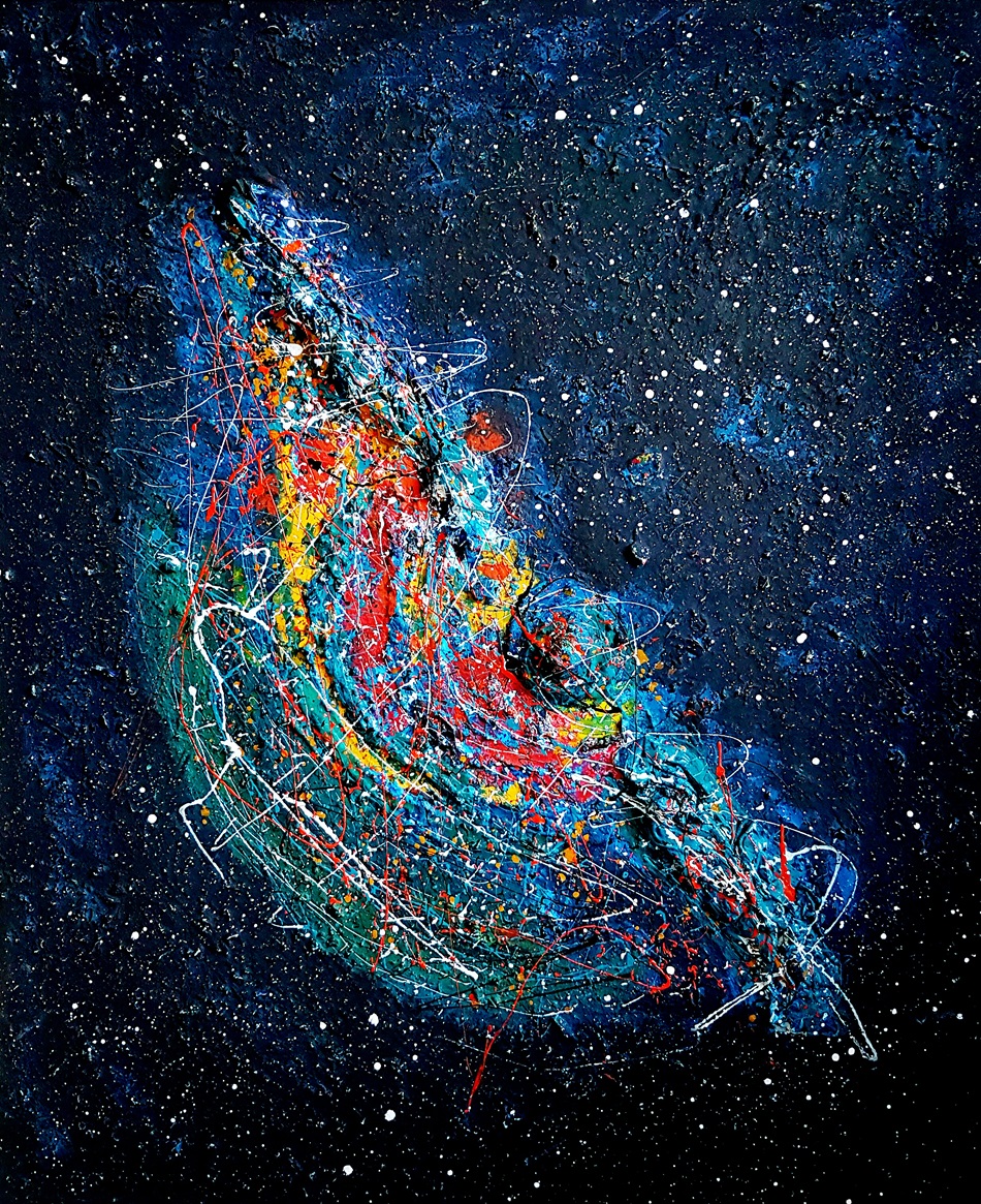 Ayşe AYGÜN2016 ”Nebula” 21 100X120 Tuval Üzerine Karışık Teknik