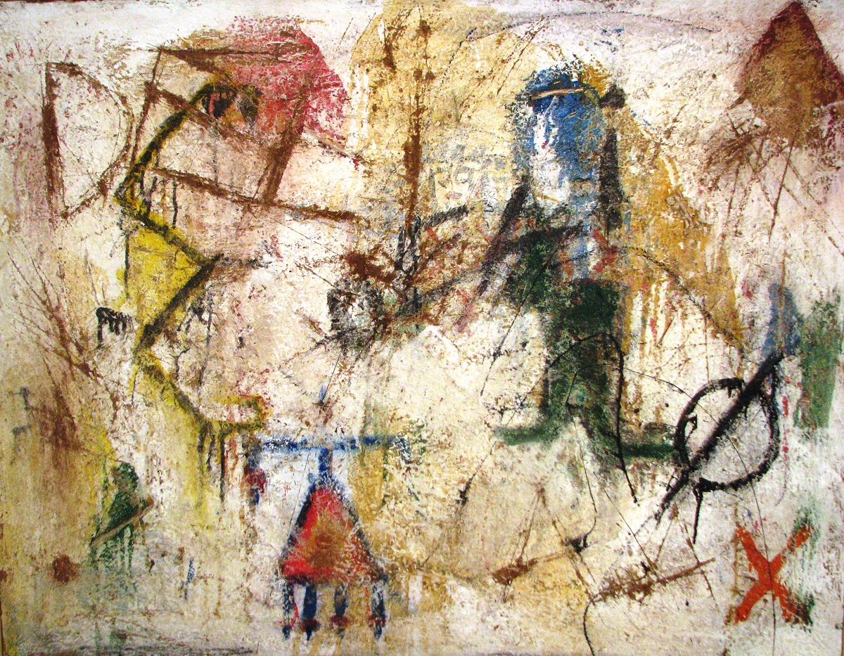 Ayşe Aygün,“Kerpiç Evler  3 ”,2010 Tuval Üzerine Karışık Teknik,100x130 cm